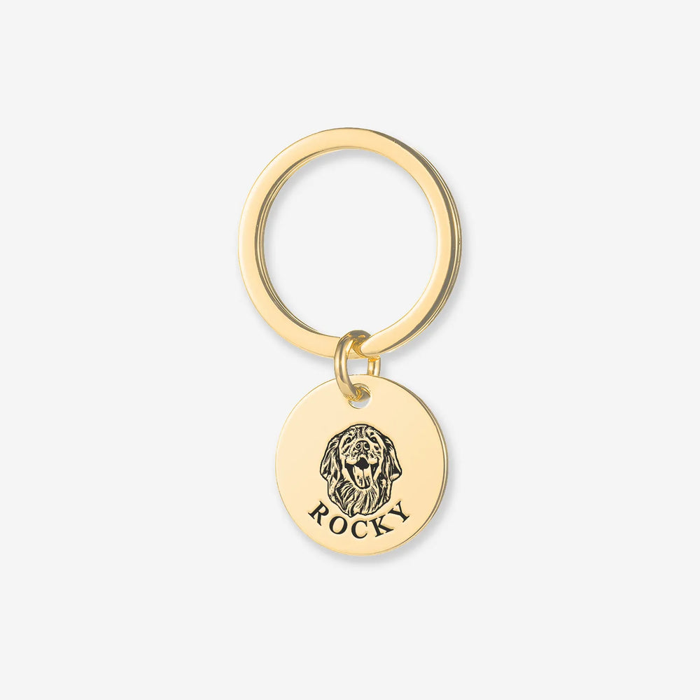 Personalized Pet Urn Keychain – Custom Ash Holder Memorial for Dog or Cat