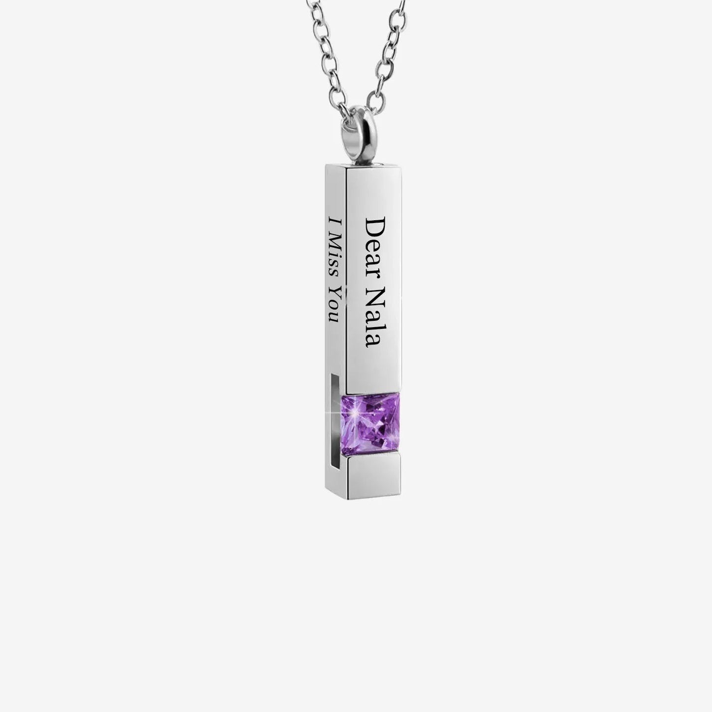 Custom Birthstones Urn Necklace – Personalized Memorial Jewelry with Birthstone Stones