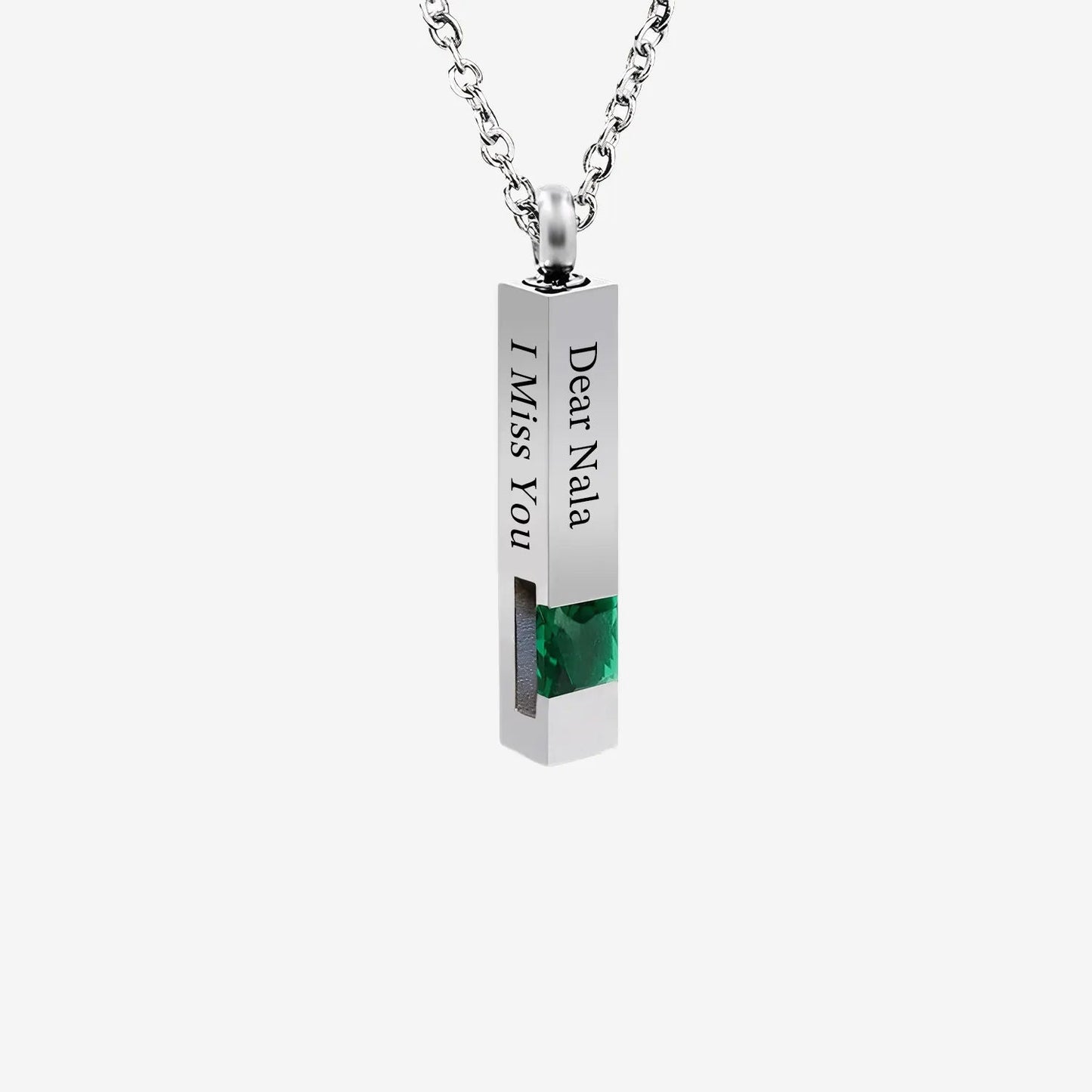 Custom Birthstones Urn Necklace – Personalized Memorial Jewelry with Birthstone Stones