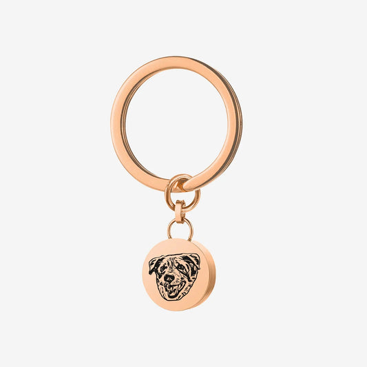 Personalized Pet Urn Keychain – Custom Ash Holder Memorial for Dog or Cat