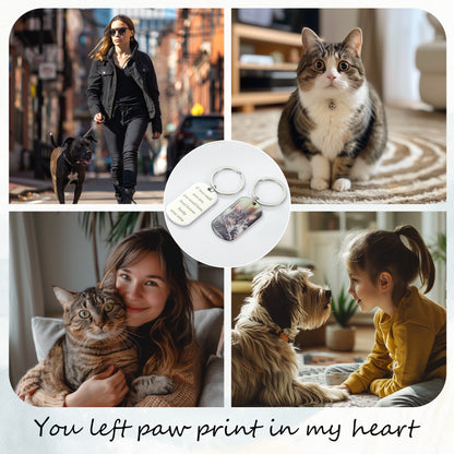 Custom Pet Photo Keychain – Personalized Double-Sided Keyring with Your Pet’s Picture