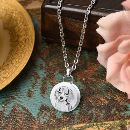 Personalized Pet Urn Necklace – Custom Memorial Jewelry for Pet Ashes, Keepsake Pendant